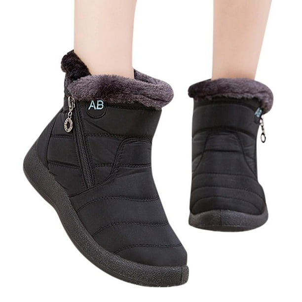 Details about   Women Nylon Fur Lining Cold Weather Booties
